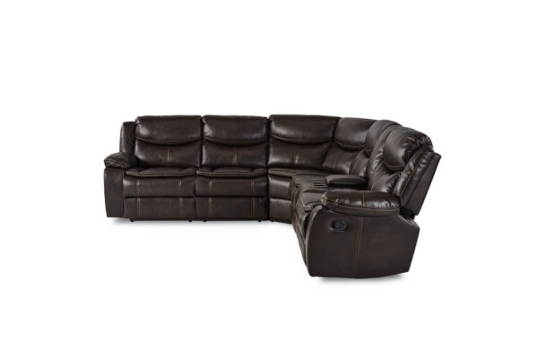 8230BRW-SC Seating-Bastrop Collection 3-Piece Sectional with Right...