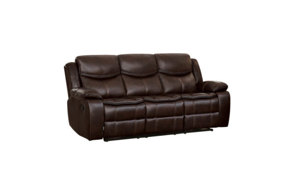 8230BRW Seating-Bastrop Collection 2pc Set: Sofa, Love