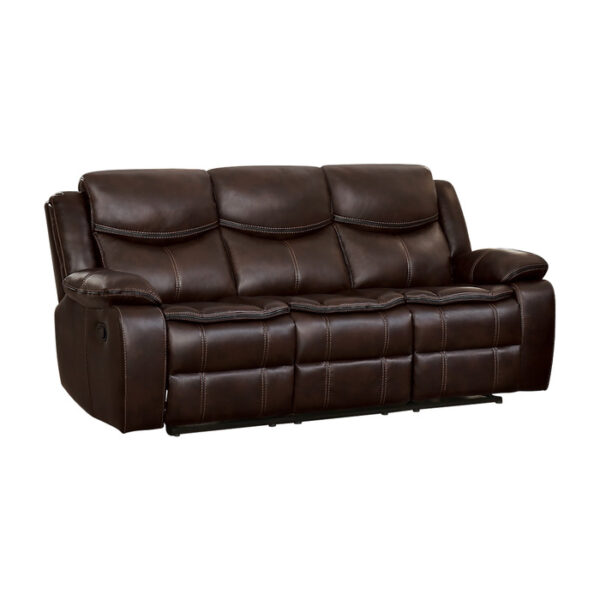 8230BRW-3 Double Reclining Sofa