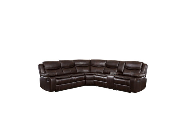 8230BRW-SC Seating-Bastrop Collection 3-Piece Sectional with Right...