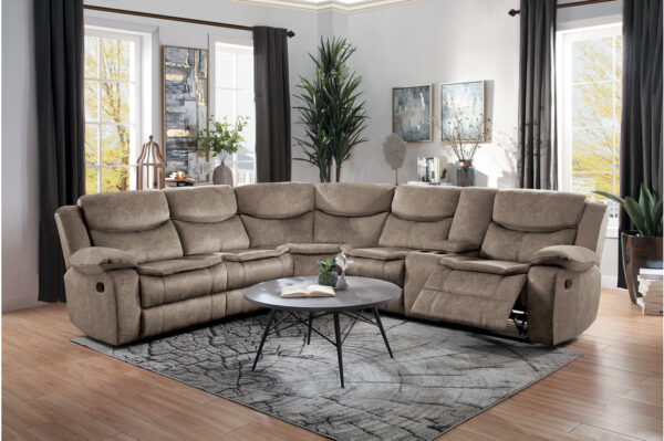 8230FBR-SC Seating-Bastrop Collection 3-Piece Sectional with Right...