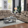 8230FBR Seating-Bastrop Collection 2pc Set: Sofa, Love