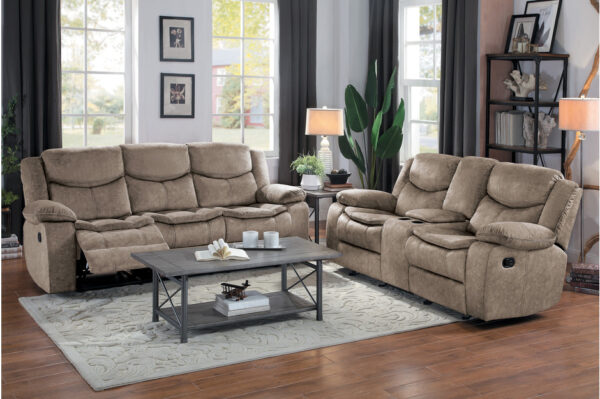 8230FBR Seating-Bastrop Collection 2pc Set: Sofa, Love