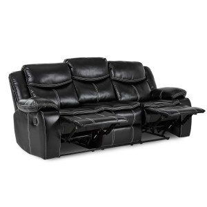 8230BLK-3 Double Reclining Sofa