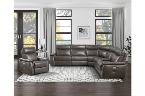 8259RFDB Seating-Maroni Collection 6-Piece Modular Power Reclin...