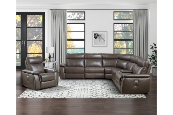8259RFDB Seating-Maroni Collection 6-Piece Modular Power Reclin...