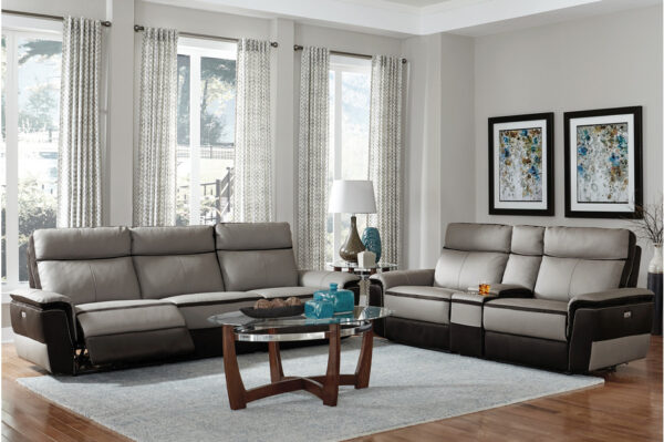 8318 Seating-Laertes Collection 2pc Set: Sofa, Love (Power)