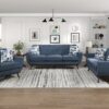 8341BL Seating-Everton Collection 2pc Set: Sofa, Love