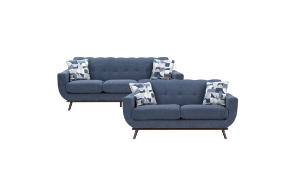 8341BL Seating-Everton Collection 2pc Set: Sofa, Love