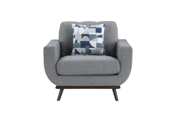 8341GY Seating-Everton Collection 2pc Set: Sofa, Love