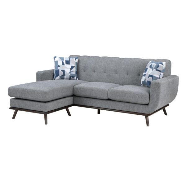 8341GY-3SCRV Reversible Sofa Chaise