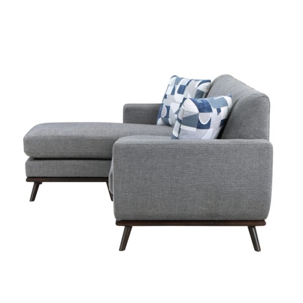 8341GY-3SCRV Reversible Sofa Chaise