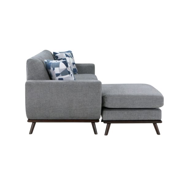 8341GY-3SCRV Reversible Sofa Chaise