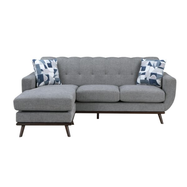 8341GY-3SCRV Reversible Sofa Chaise