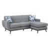 8341GY-3SCRV Reversible Sofa Chaise