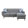 8341GY-3SCRV Reversible Sofa Chaise