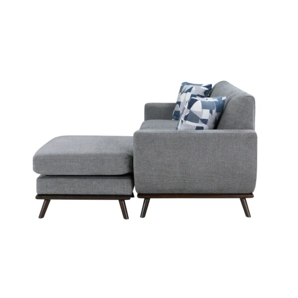 8341GY-3SCRV Reversible Sofa Chaise