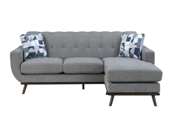 8341GY-3SCRV Reversible Sofa Chaise