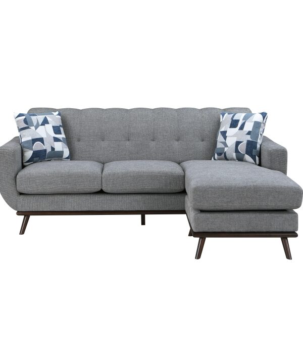 8341GY-3SCRV Reversible Sofa Chaise