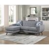8341GY-3SCRV Reversible Sofa Chaise