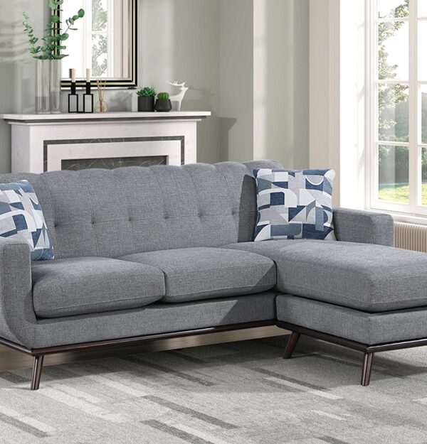 8341GY-SC Seating-Everton Collection Reversible Sofa Chaise