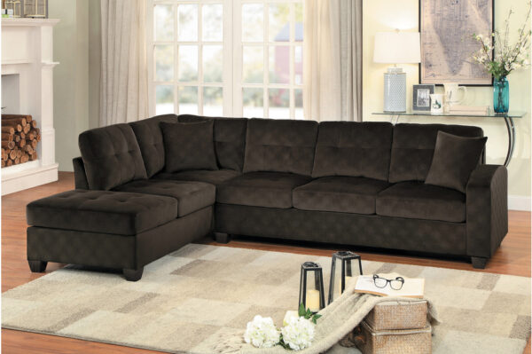 8367CH Seating-Emilio Collection 2-Piece Reversible Sectional...