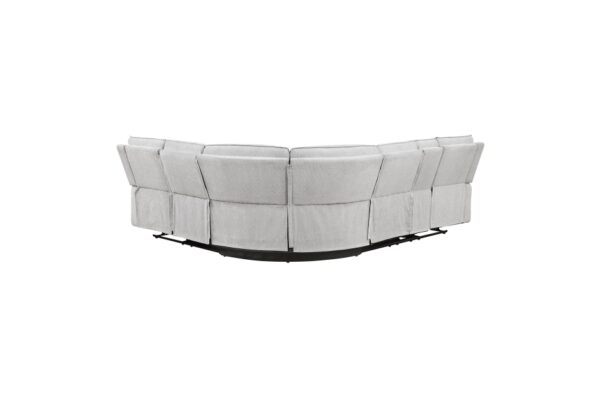 8406GY Seating-Thorne Collection 3-Piece Reclining Sectional ...