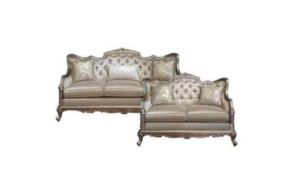 8412 Seating-Florentina Collection 2pc Set: Sofa, Love