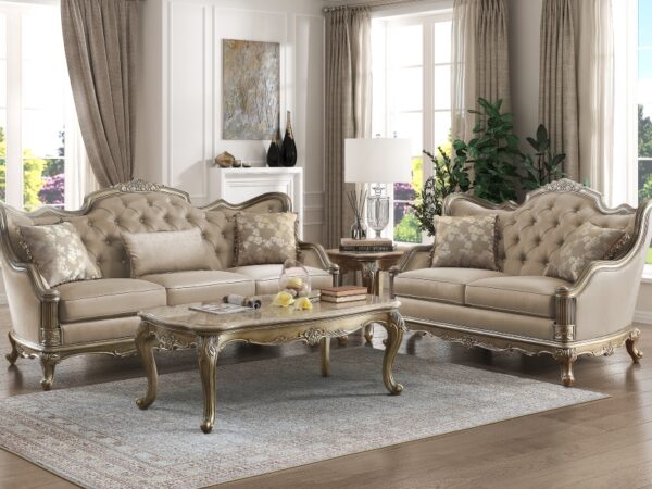 8412 Seating-Florentina Collection 2pc Set: Sofa, Love