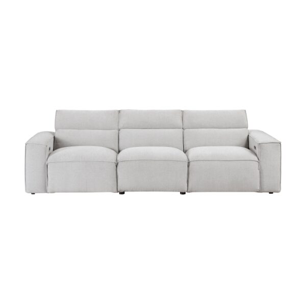 8414GRY-3PWH* Power Double Reclining Sofa ...