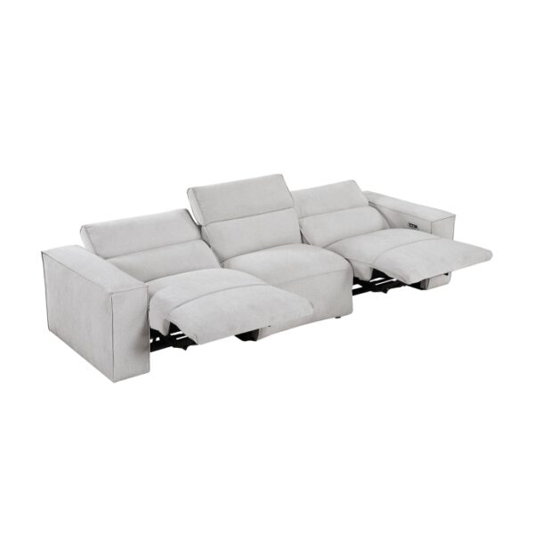 8414GRY-3PWH* Power Double Reclining Sofa ...