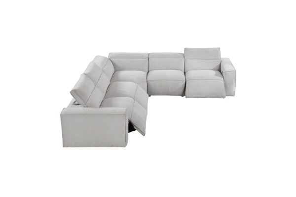 8414GRY-SC Seating- Collection 5-Piece Modular Power Reclin...