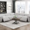 8414GRY Seating- Collection 2pc Set: Sofa, Love