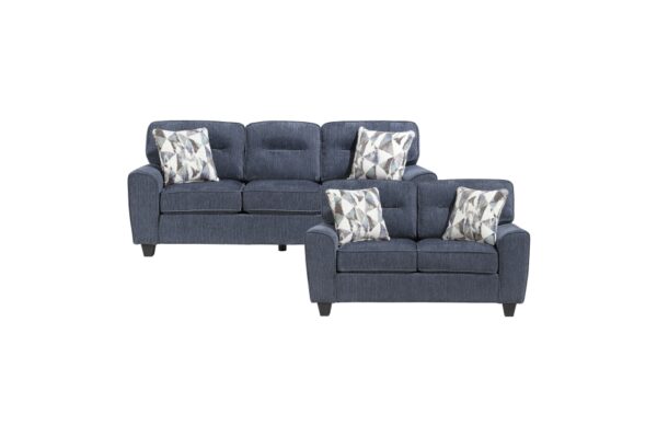 8416BU Seating-Bennett Collection 2pc Set: Sofa, Love
