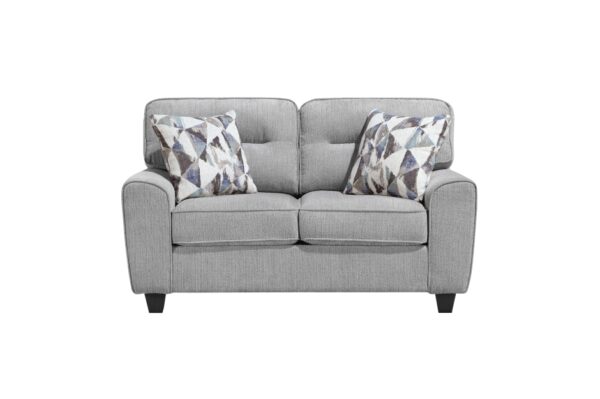 8416GY Seating-Bennett Collection 2pc Set: Sofa, Love