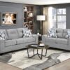 8416GY Seating-Bennett Collection 2pc Set: Sofa, Love