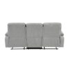 8440GRY-3 Double Reclining Sofa