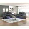 8449BK-3PWHM Power Double Reclining Sofa ...