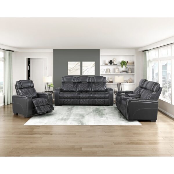 8449BK-3PWHM Power Double Reclining Sofa ...