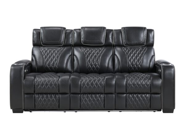 8449BK-3PWHM Power Double Reclining Sofa ...