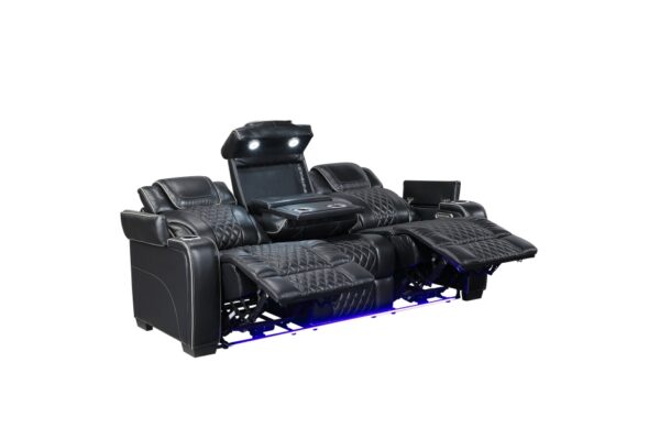 8449BK Seating- Collection 2pc Set: Sofa, Love (Power)