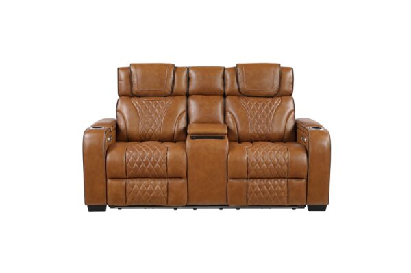 8449BR Seating- Collection 2pc Set: Sofa, Love (Power)