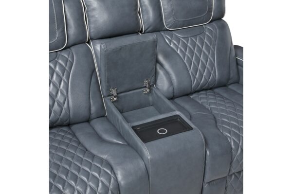 8449BU Seating- Collection 2pc Set: Sofa, Love (Power)
