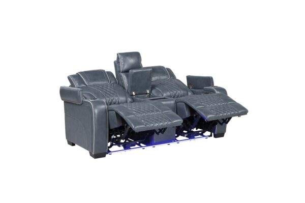 8449BU Seating- Collection 2pc Set: Sofa, Love (Power)