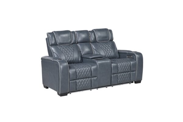 8449BU Seating- Collection 2pc Set: Sofa, Love (Power)