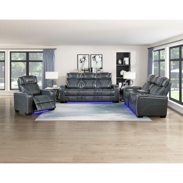 8449BU-3PWHM Power Double Reclining Sofa ...