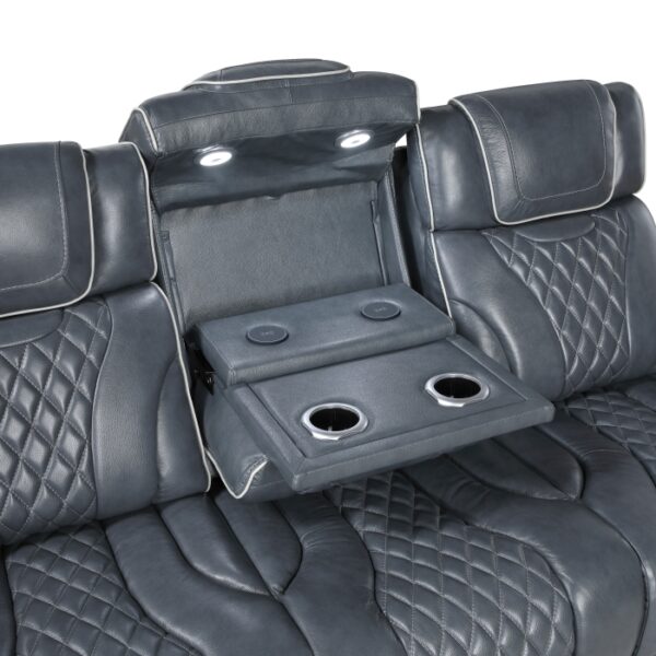 8449BU-3PWHM Power Double Reclining Sofa ...