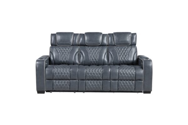 8449BU Seating- Collection 2pc Set: Sofa, Love (Power)