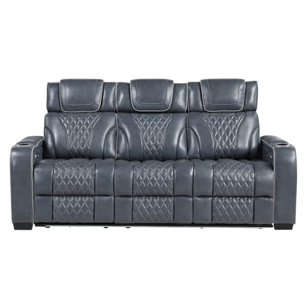 8449BU-3PWHM Power Double Reclining Sofa ...