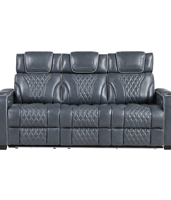 8449BU-3PWHM Power Double Reclining Sofa ...